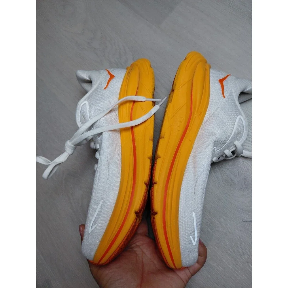 Size 8B- Hoka One One Clifton 10 Frost Orange Zest Women's Sneakers